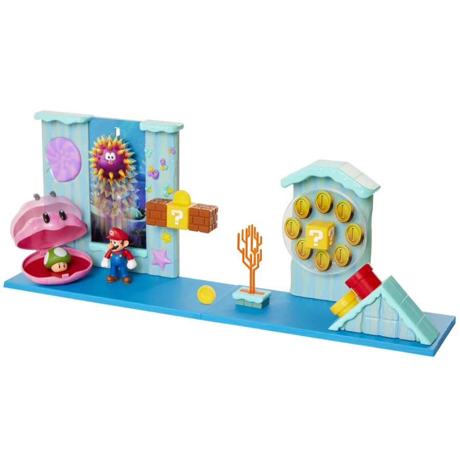 Super Mario Bros Deluxe Underwater Adventure Playset for Kids