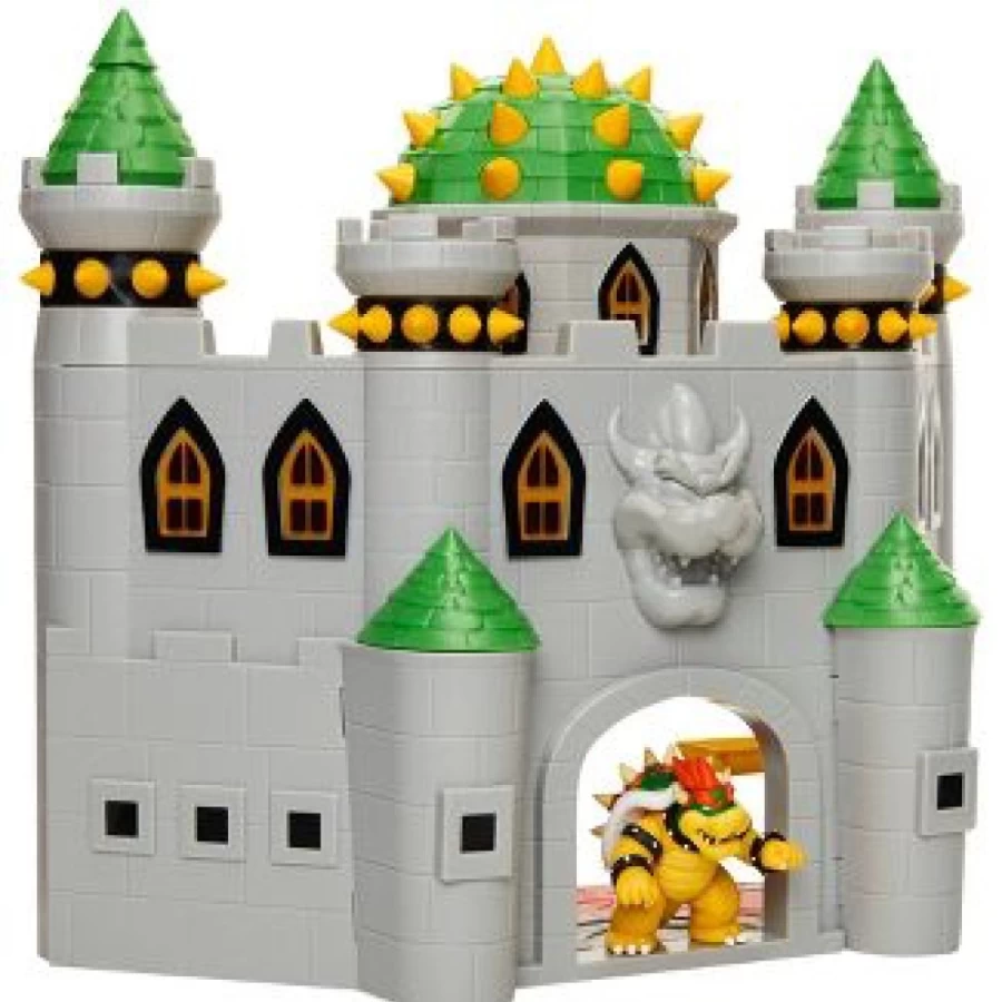 Super Mario Deluxe Bowser's Castle Playset – Official Nintendo Toy for Kids & Collectors