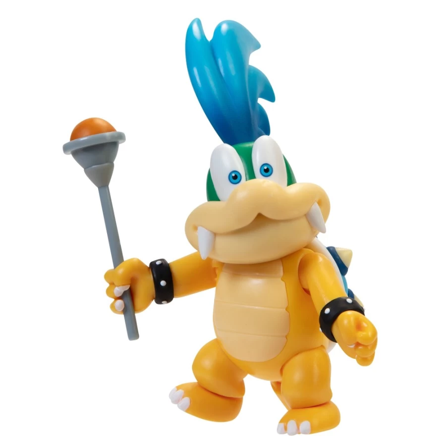 Super Mario Larry Koopa 4-Inch Poseable Action Figure with Magic Wand