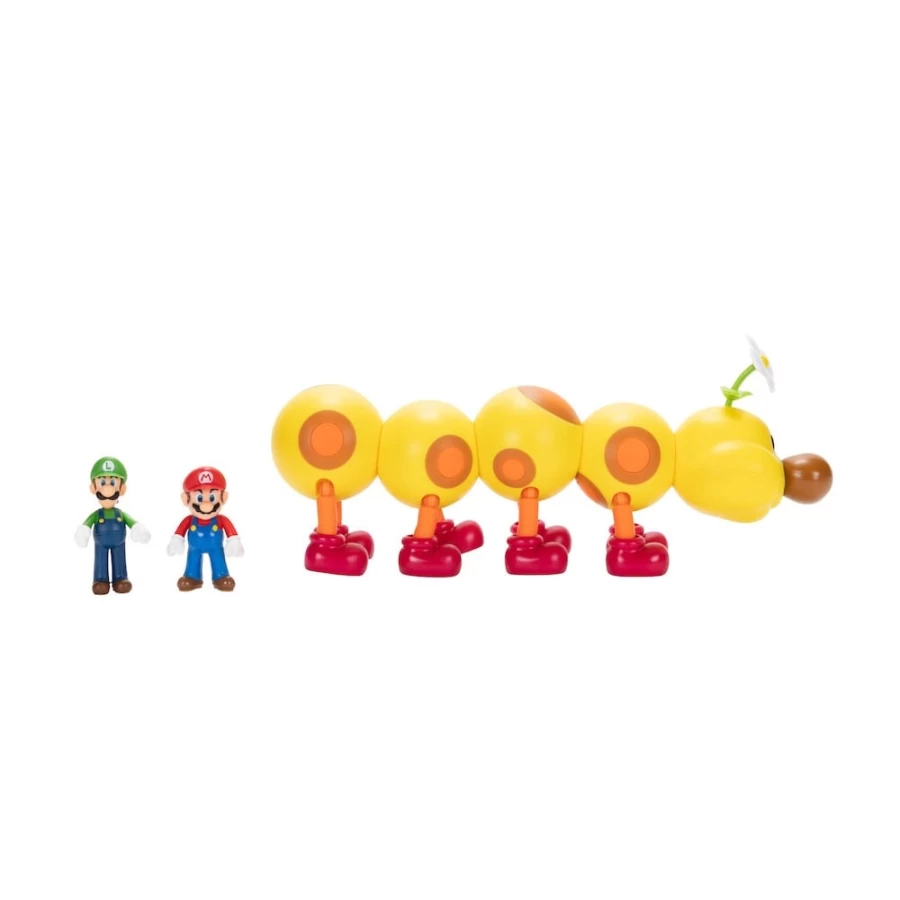 Super Mario Bros Wiggler & Luigi Jungle Soda Toy Set – Nintendo Collectible