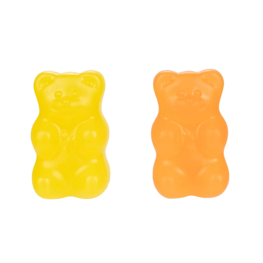 Haribo Orange & Yellow Gummi Bears 2-Pack - Assorted Fruit Flavored Gummy Bear Figures