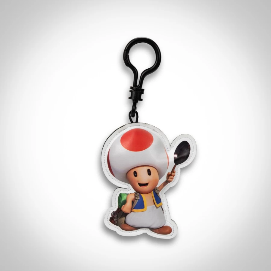 Super Mario Bros Toad Plush Toy - Cute Hanging Mushroom Character Stuffed Doll for Fans & Collectors