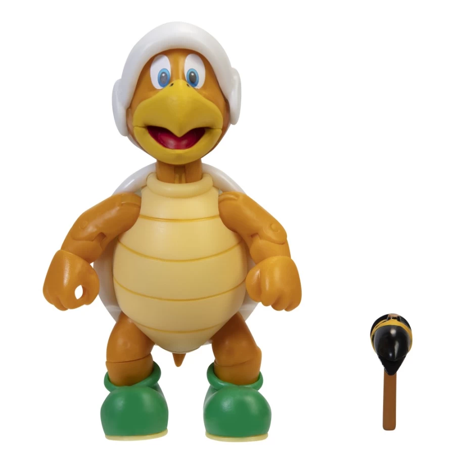 Super Mario Hammer Bro 4-Inch Poseable Action Figure with Hammer – Articulated Collectible Toy