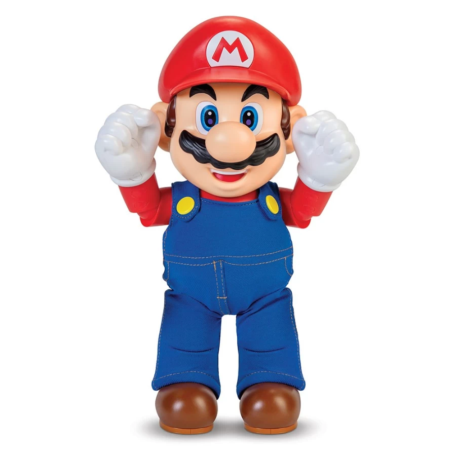 "Super Mario 12-Inch Articulated Action Figure - It's A Me, Mario! Collectible Toy"