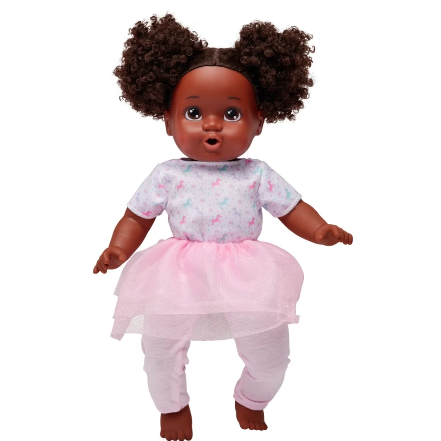"Perfectly-Cute My Sweet Toddler Girl Doll with Dark Brunette Hair & Brown Eyes"
