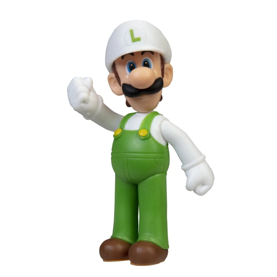 Super Mario Fire Luigi 2.5-Inch Poseable Action Figure Articulated Collectible