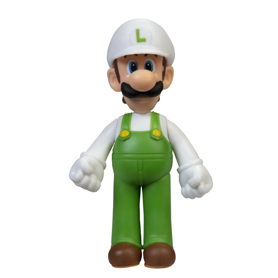 Super Mario Fire Luigi 2.5-Inch Poseable Action Figure Articulated Collectible