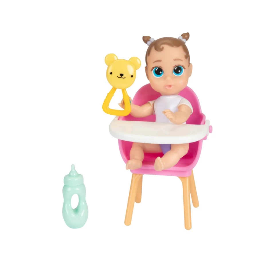 "Perfectly-Cute My Lil 4 Babies Doll with Light Brown Pigtails & Blue Eyes – 4 Surprises Included"