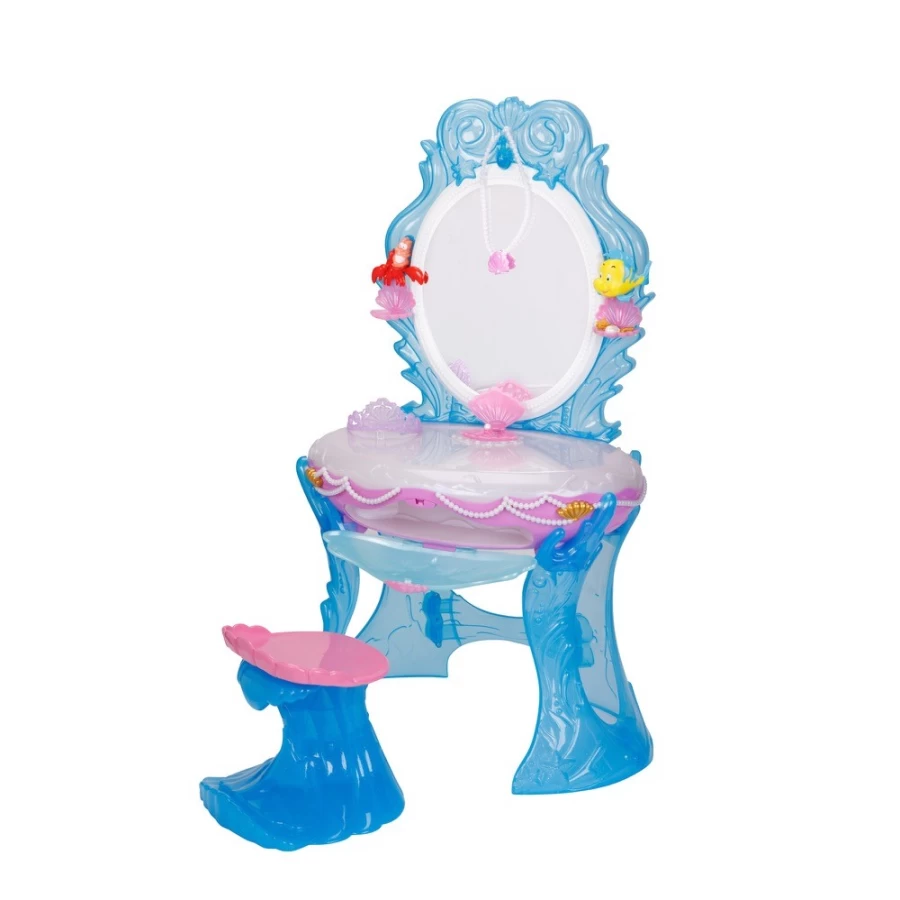 Disney's Ariel Under The Sea Musical Vanity Set – Princess Themed Kids Beauty Table