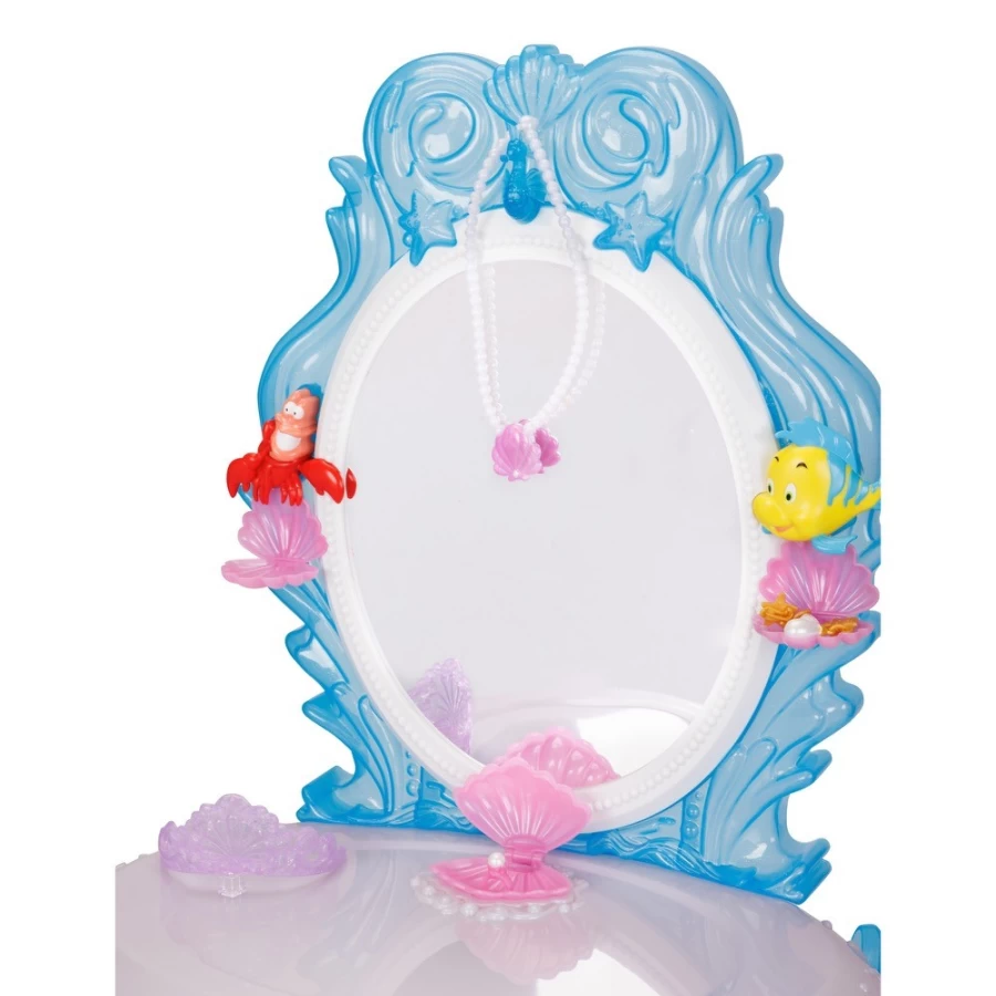 Disney's Ariel Under The Sea Musical Vanity Set – Princess Themed Kids Beauty Table