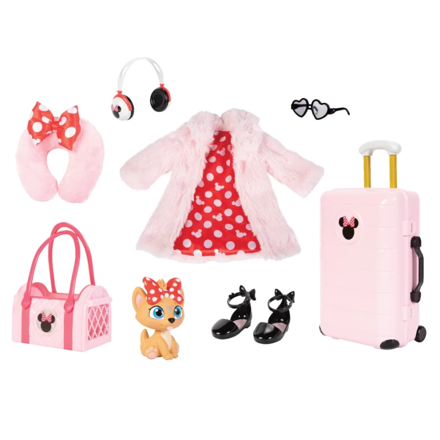 "ily-4ever Minnie Mouse 18-Inch Deluxe Fashion & Accessory Pack for Dolls – Inspired Disney Outfit Set"