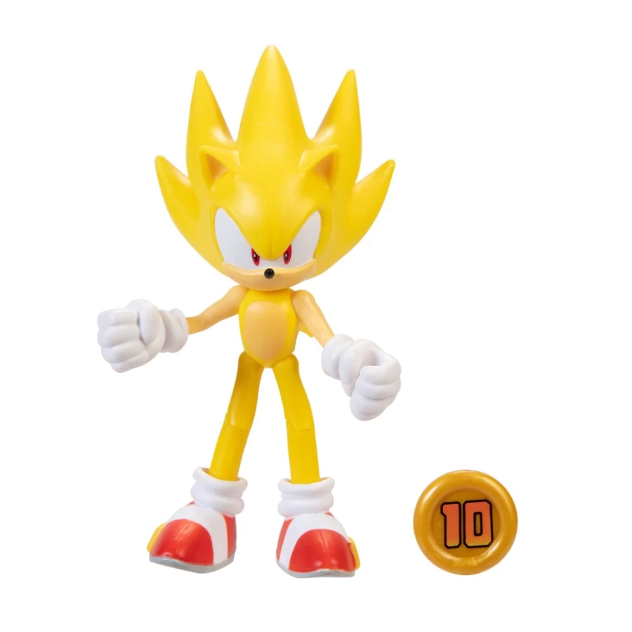 Sonic the Hedgehog Super Sonic with Super Ring 4-Inch Action Figure