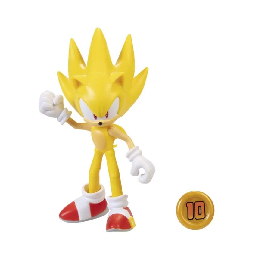 Sonic the Hedgehog Super Sonic with Super Ring 4-Inch Action Figure