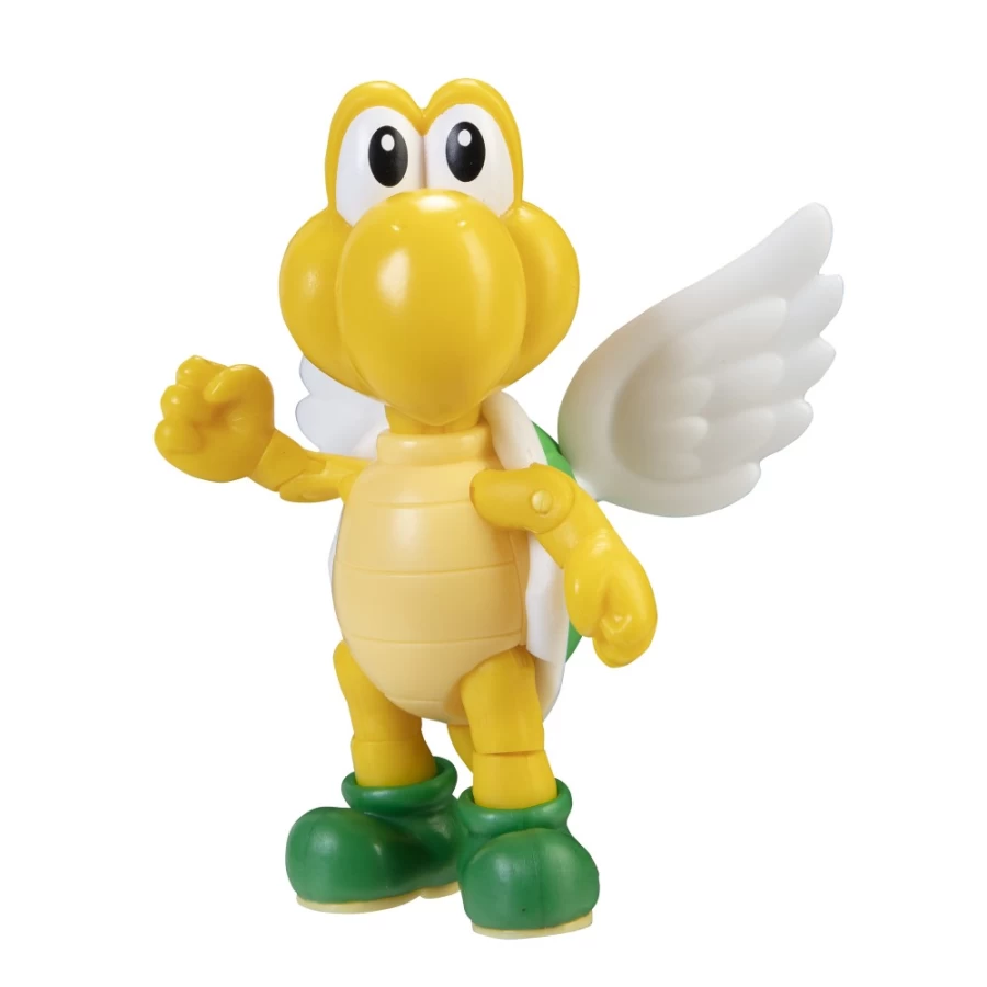 Super Mario Green Paratroopa 4-Inch Articulated Action Figure with Wings