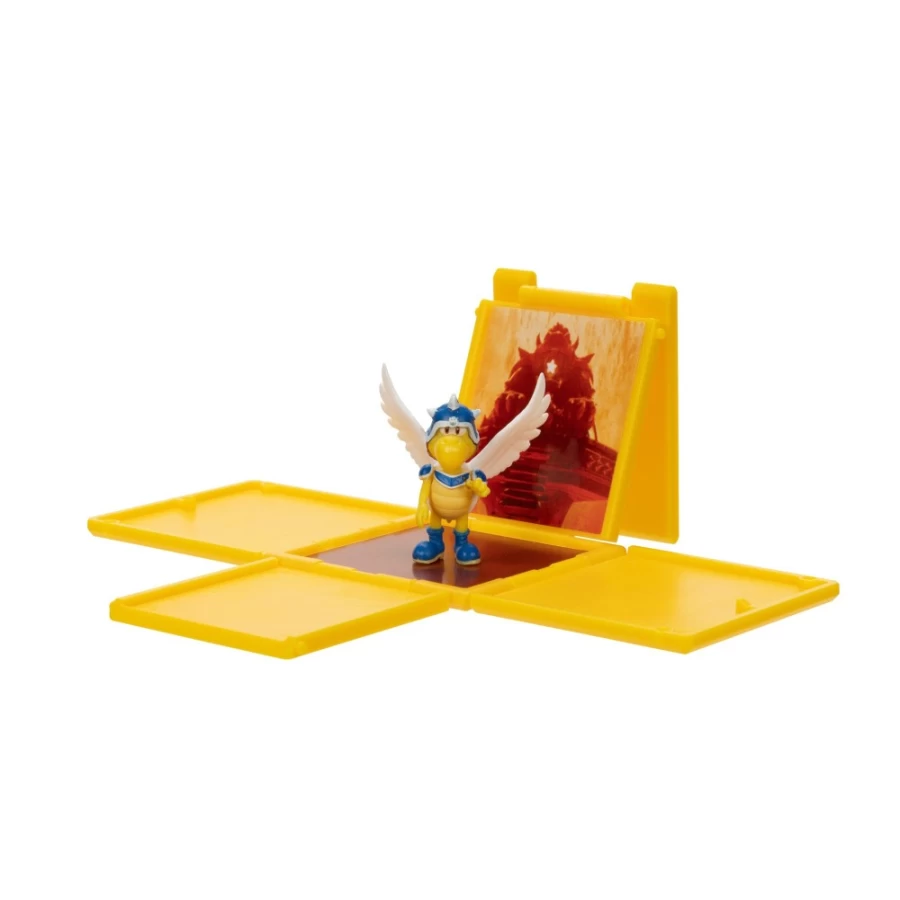 "Super Mario Bros 1.25 Inch General Koopa Mini Figure with Question Block Collectible Toy"