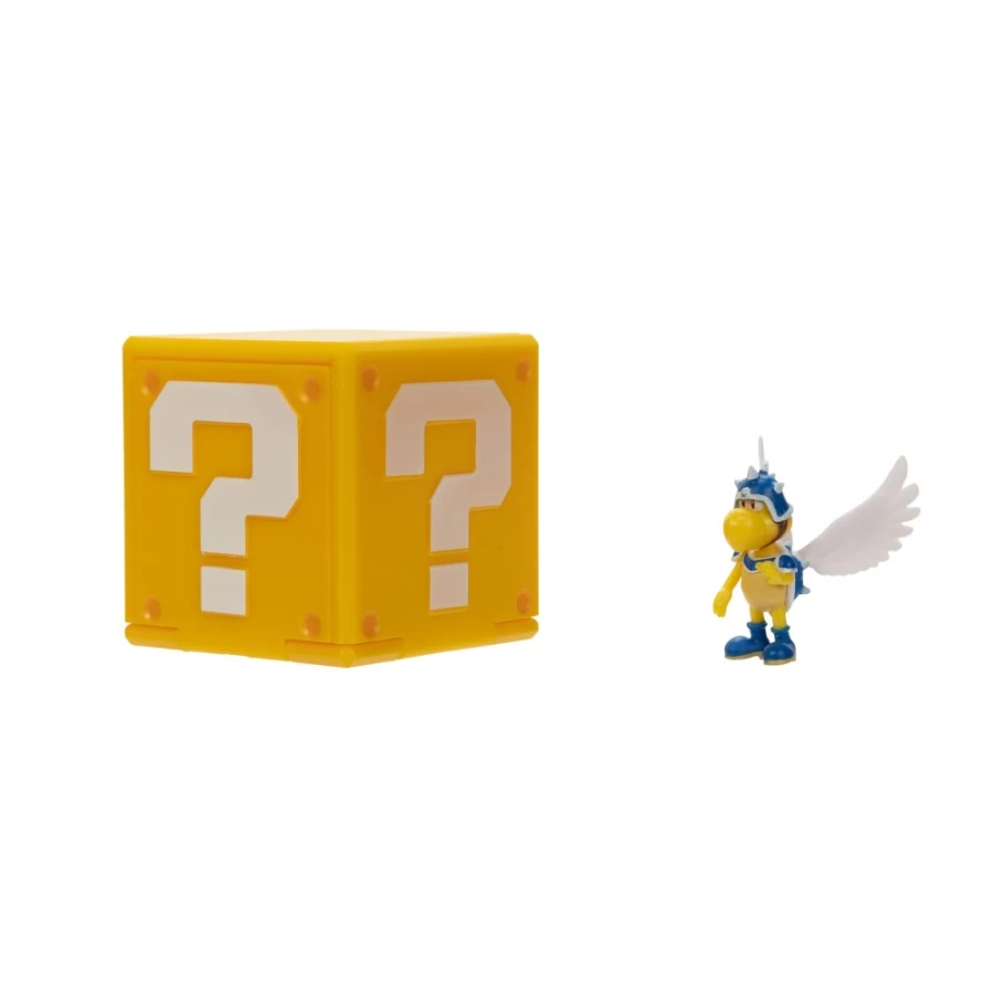 "Super Mario Bros 1.25 Inch General Koopa Mini Figure with Question Block Collectible Toy"