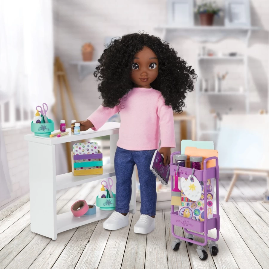 "ILY-4Ever Rapunzel Inspired 18-Inch Deluxe Fashion Doll with Hair & Accessory Set for Kids"