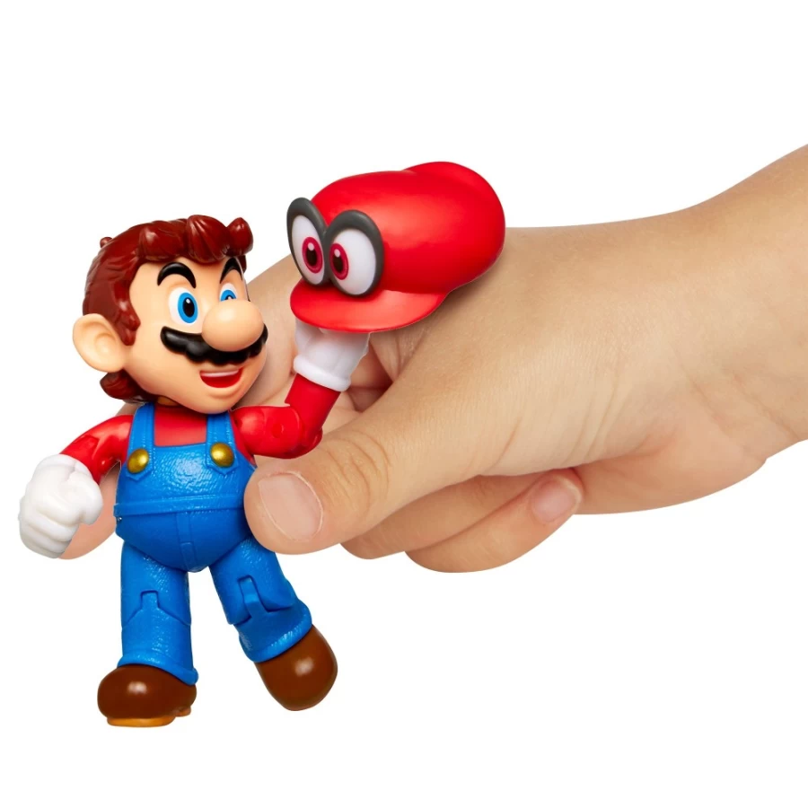 Super Mario Odyssey Articulated Cappy Action Figure - 4-Inch Poseable Collectible