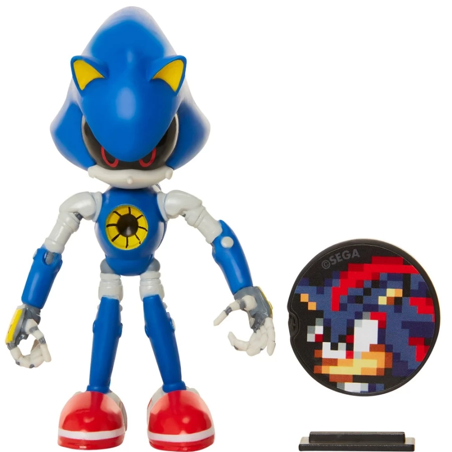 Sonic the Hedgehog Metal Sonic 4-Inch Action Figure - Official Collectible Character Model