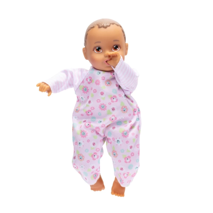 "Perfectly-Cute 8 Inch Brunette Baby Doll with Brown Eyes (Outfit May Vary)"