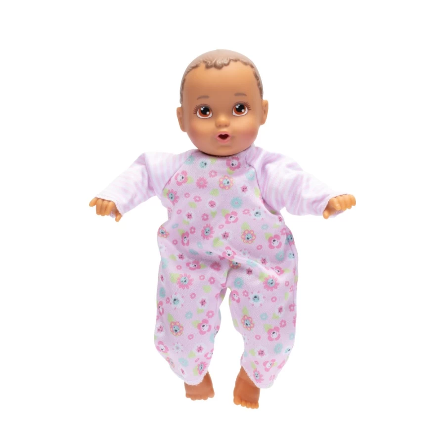 "Perfectly-Cute 8 Inch Brunette Baby Doll with Brown Eyes (Outfit May Vary)"