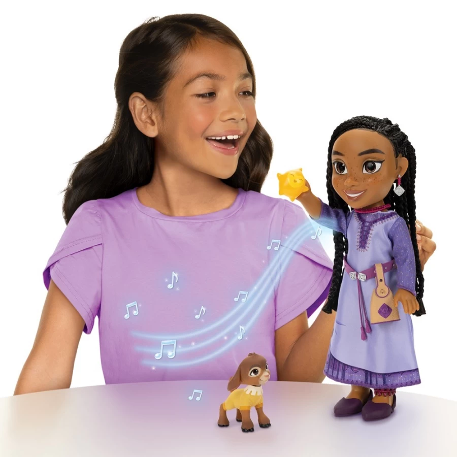 "Wish Singing Asha Doll with Valentino & Star – Interactive Musical Toy for Kids"