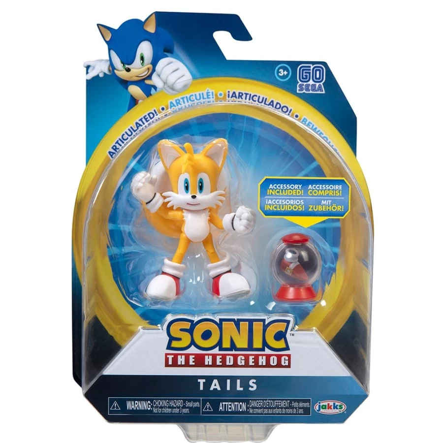 Sonic the Hedgehog Tails 4-Inch Action Figure - Official Collectible Toy