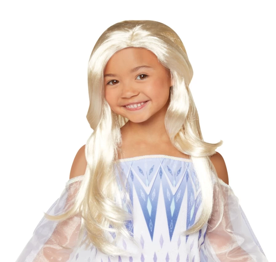 "Frozen Elsa The Snow Queen Costume Wig for Kids – Blonde Princess Hair"