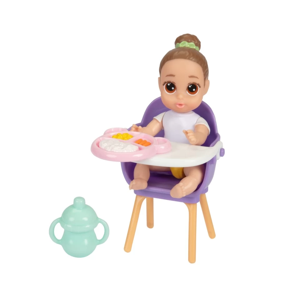 "Perfectly-Cute My Lil 4 Babies Surprise Doll Set - Light Brown Bun, Brown Eyes, 4 Surprises"