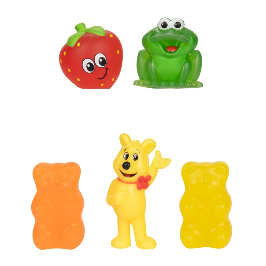 Haribo 5-Piece Gummy Figures Multipack #3 - Assorted Fruit Flavors Candy