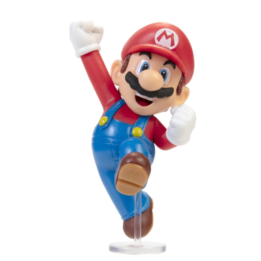 Super Mario Articulated Action Figure - 2.5-Inch Poseable Jumping Mario Collectible